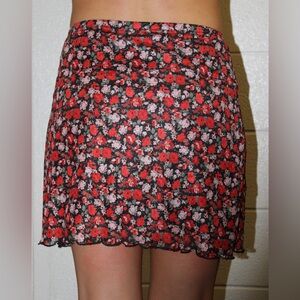 Floral Mini Skirt